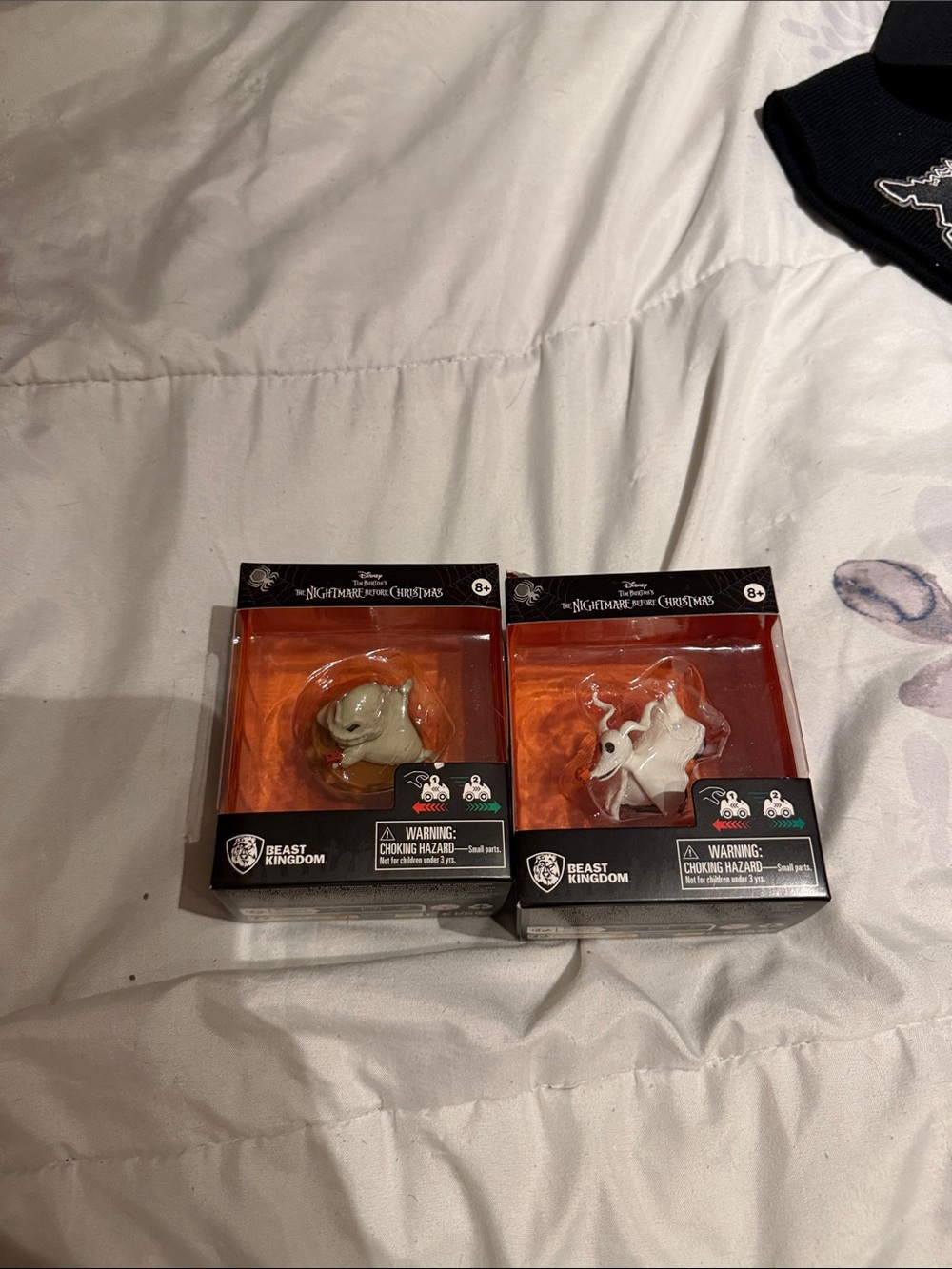 Nightmare Before Christmas Collectible Ornament Set - White & Cream